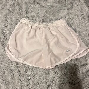 White Nike shorts